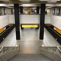 Photo taken at Metro =B= Smíchov Station by Lukáš M. on 7/16/2017