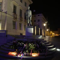 Photo taken at Statue of Tomáš Garrigue Masaryk by Lukáš M. on 11/16/2019