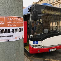 Photo taken at Bus XS7 | Smíchovské nádraží – Nádraží Radotín by Lukáš M. on 5/14/2017