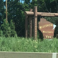 Photo taken at Welcome To Wisconsin Sign by Rob M. on 7/31/2019