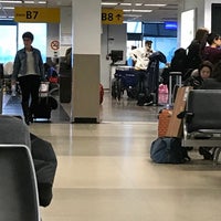Photo taken at Gate B8 by Paul S. on 2/10/2018