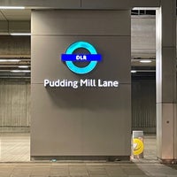 Photo taken at Pudding Mill Lane DLR Station by Nigel on 1/14/2024