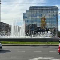 Photo taken at Musical Fountain at Slavija Square by Nigel on 3/29/2024