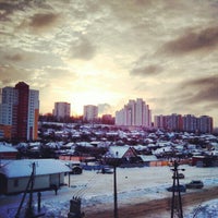 Photo taken at Пешеходный мост ч/з ж/д by Денис К. on 12/23/2012