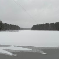 Photo taken at Коркинское озеро by Ivan N. on 11/28/2021