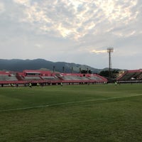 Photo taken at Estádio Giulite Coutinho (Édson Passos) by Darlann L. on 5/25/2018