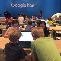 Photo taken at Google Fiber Space by Rebecca R. on 8/13/2016