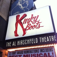 Photo taken at Kinky Boots at the Al Hirschfeld Theatre by Myra on 5/9/2013