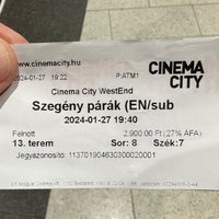 Photo taken at Cinema City by Koritár R. on 1/27/2024
