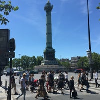 Photo taken at Place de la Bastille by Steffen M. on 7/9/2016