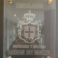 Photo taken at Embajada de la Soberana Orden de Malta by Christian D. on 10/30/2013