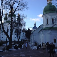 Photo taken at Vydubychi monastery by Андрей on 1/7/2015