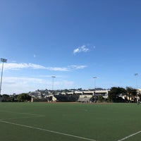 Photo taken at Silver Terrace Soccer Field by Ulrike S. on 5/1/2018