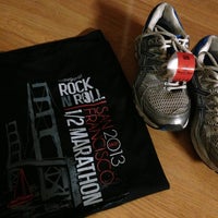 Photo taken at San Francisco Rock and Roll 13.1 Finish Line by Linh L. on 4/7/2013
