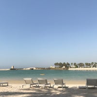 Photo taken at Ritz Carlton Hotel Beach by Talal ✨. on 8/4/2018