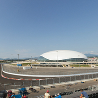 Photo taken at Трибуна Т6 / T6 Grandstand by Sochi Autodrom / Сочи Автодром on 9/12/2014