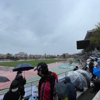 Photo taken at Musashino Municipal Athletic Stadium by ちきん 。. on 4/3/2022