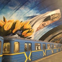 Photo taken at Зупинка «Станція метро «Осокорки» by Andrii Y. on 5/3/2019