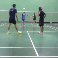 Photo taken at NuanChan Badminton Court by nariss on 6/22/2017