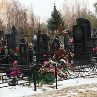 Photo taken at Елшанское кладбище by Elena Y. on 11/4/2016