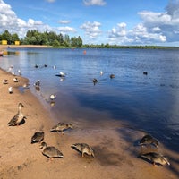 Photo taken at Пляж «Северный» by Поехали! П. on 7/23/2020