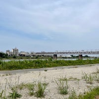 Photo taken at 京王相模原線 多摩川橋梁 by KYT on 6/18/2023