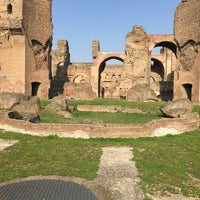 Photo taken at Baths of Caracalla by KYT on 3/19/2015