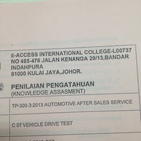 E Access Skills Training Centre Kulai Besar College Classroom