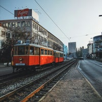 Photo taken at Riazanská (tram, bus) by Peter B. on 11/2/2014