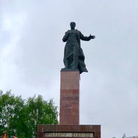 Photo taken at Памятник Муллануру Вахитову by Daniel P. on 5/20/2018