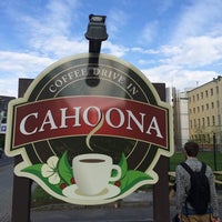 Photo taken at Cahoona Drive-In Coffee by Tom A. on 5/13/2015