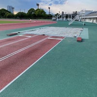 Photo taken at Yumenoshima Stadium by stormcat24 on 6/4/2022