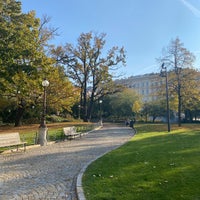 Photo taken at Čelakovského sady by Ondrej P. on 10/31/2021