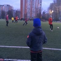 Photo taken at Футбольное поле ЛФЛ by Валентин А. on 4/4/2015