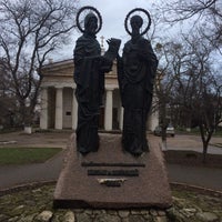 Photo taken at Памятник Кириллу и Мефодию by Алексей Х. on 1/21/2017