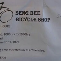 Photo taken at Seng Bee Bicycle Shop by Lexelle d. on 8/19/2015