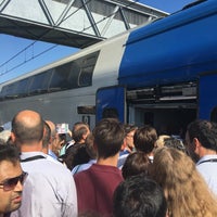 Photo taken at Stazione Fiera Di Roma by Luigi I. on 8/28/2016
