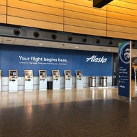 counter ticket alaska airlines airport service march
