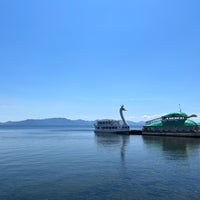 Photo taken at Lake Inawashiro by ふくさか on 8/3/2023