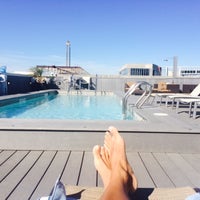 Photo taken at Yale West Rooftop Pool by Brian L. on 8/22/2015