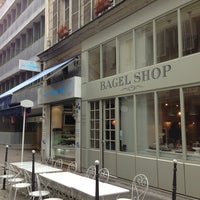 Photo taken at Bagel Shop by Jiny K. on 12/31/2012