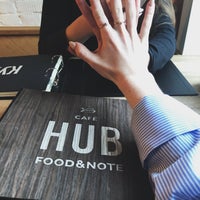 Photo taken at HUB cafe: Food&amp;amp;Note by NK on 1/8/2018