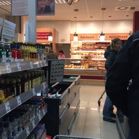 Photo taken at REWE by Marcel E. on 1/23/2016