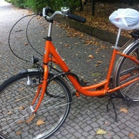 Photo taken at Prenzlberger Orange Bikes by Francesca D. on 9/9/2013
