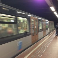 Photo taken at Metro Lijn 1 / Métro Ligne 1 (MIVB / STIB) by Entrix on 11/3/2012