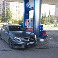 Photo taken at Газпромнефть АЗС № 165 by Eduard L. on 7/8/2016