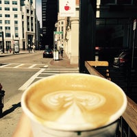 Photo taken at Gracenote Coffee by Junji O. on 2/28/2016
