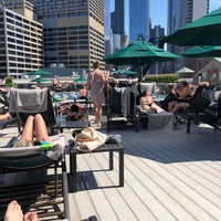 Photo taken at East Bank Club Pool Deck by Robert S. on 6/23/2018