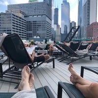 Photo taken at East Bank Club Pool Deck by Robert S. on 8/26/2018