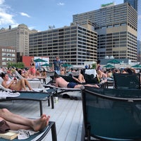 Photo taken at East Bank Club Pool Deck by Robert S. on 6/17/2018